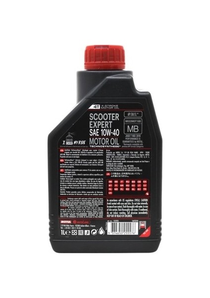 SCOOTER EXPERT 4T 10W40 MB (1LT) Motorsiklet Yağı fırsatları