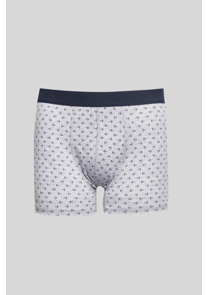 Erkek Lacivert-kırmızı 3'lü Pamuklu Esnek Boxer Paketi fırsatları