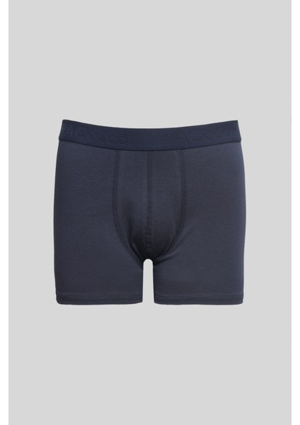 Erkek Lacivert-kırmızı 3'lü Pamuklu Esnek Boxer Paketi indirimleri