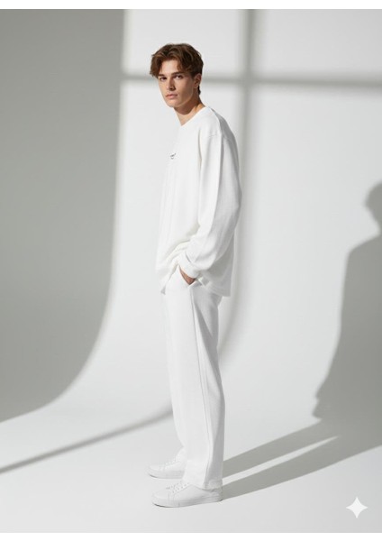 Unisex Bisiklet Yaka Baskılı Cepli Uzun Kol 2'li Takım fiyatları