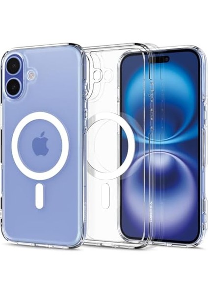 16 Plus ile Uyumlu Ince Magsafe Kılıf Ultra Hybrid Sararma Karşıtı Duraclear Hava Kanalı Teknolojisi Askeri Sınıf Koruma Magfit Şeffaf Kapak - ACS08075 modelleri