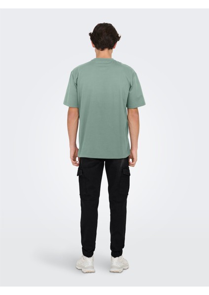 Onsfred Lıfe Rlx Ss Tee Noos Erkek Yeşil T-Shirt - 22022532 fırsatları