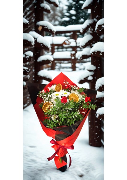 Yılbaşı Kokina ve Papatya Buketi