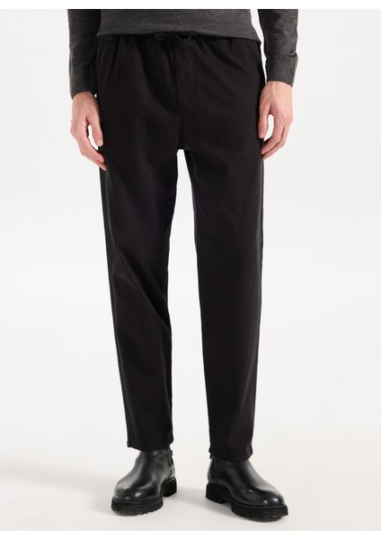Normal Bel Düz Paça Jogger Siyah Erkek Pantolon MML5WM-PNT2207 fiyatları