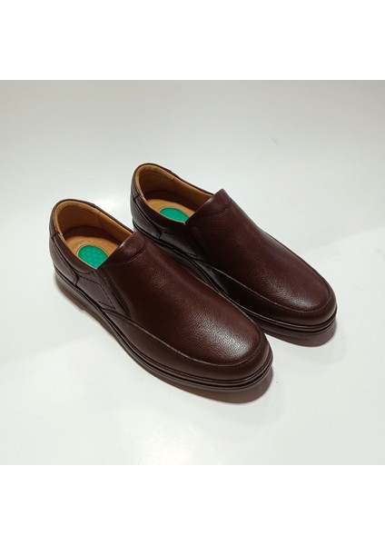 Comfort Erkek Hakiki Deri Ortopedik Ayakkabı Günlük Klasik Baba Ayakkabısı