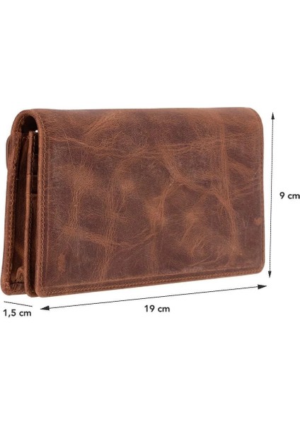 Aura Hakiki Deri, El Yapımı, Telefon Bölmeli, Kadın Cüzdanı, Antik Kahve modelleri
