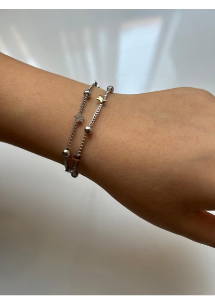 Gümüş Renk Bileklik modelleri