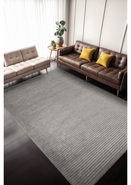 Leona Şönil Dokuma Halı | Kaymaz Tabanlı Makinede Yıkanabilir Halı | Salon Halısı | LON01