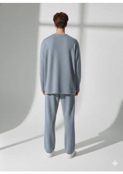 Unisex Bisiklet Yaka Baskılı Cepli Uzun Kol 2'li Takım fiyatları