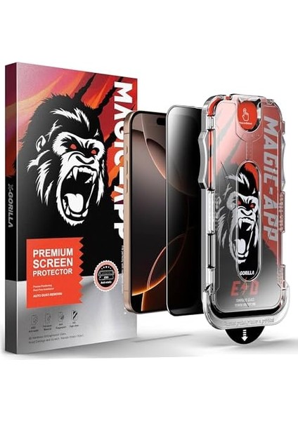 X-Gorilla 14 Pro Hayalet Ekran Koruyucu | Gizlilik Filtreli & 9h Kırılmaz | Tam Kaplama Tozsuz Uygulama
