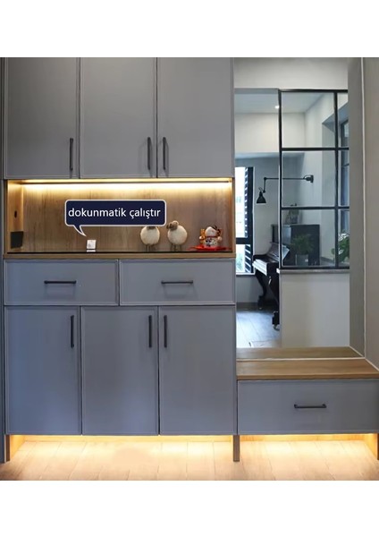 Dokunmatik 120CM Gün Işık Tak Çalıştır LED Işık Mutfak, Dolap, Tezgah Altı, Duvar Dekoratif Gece Lamba