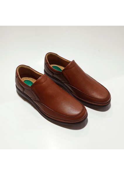 Comfort Erkek Hakiki Deri Ortopedik Ayakkabı Günlük Klasik Baba Ayakkabısı