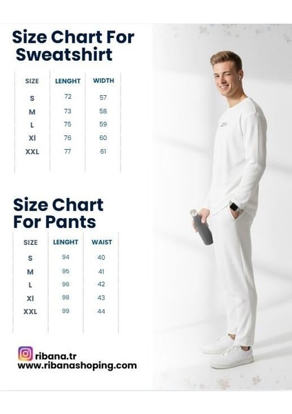 Unisex Bisiklet Yaka Baskılı Cepli Uzun Kol 2'li Takım modelleri