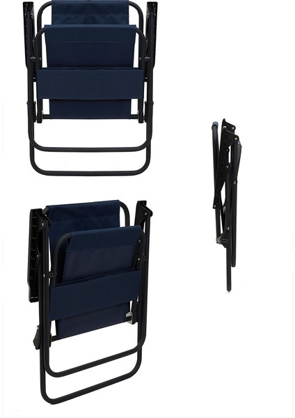Litea Kamp Sandalyesi Katlanır Piknik Sandalye ve Bardaklık Lacivert fırsatları