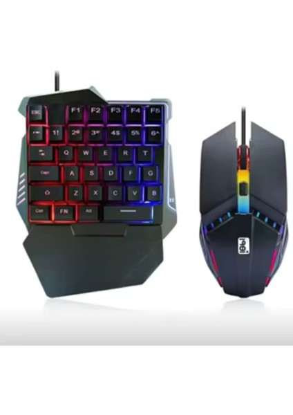 G506 Tek Elle Kullanılabilen USB Oyun Klavyesi ve Faresi fiyatları