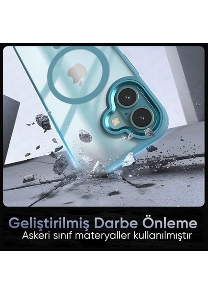 16 Için Super-Crystal ile Uyumlu Kılıf Arkası Kristal Berraklığında Cam Görünüm Kenarları Darbe Emici Silikon Hybrid Kılıf (Yeşil, 16) fiyatları