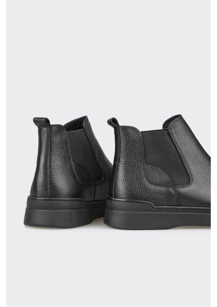 Siyah Deri Erkek Günlük Bot fırsatları