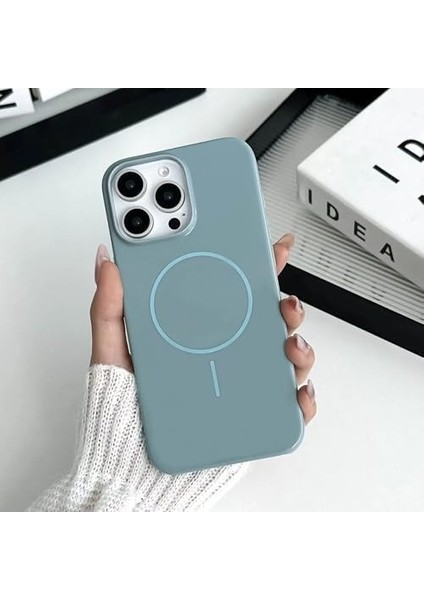 16 Pro Max ile Uyumlu Kılıf Kamera Çıkıntı 2mm Korumalı Mat Marble ile Uyumlu Tam Gövde Korumalı 16 Pro Max ile Uyumlu Kılıf Midnight