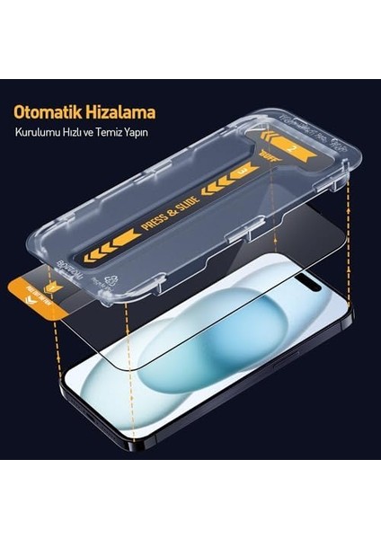 Labs 15 5d Easyfit 2 Adet Kolay Uygulama Aparatlı Ekran Koruyucu Temperli Cam