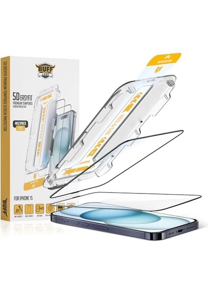 Labs 15 5d Easyfit 2 Adet Kolay Uygulama Aparatlı Ekran Koruyucu Temperli Cam modelleri