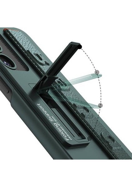 Galaxy S24 ile Uyumlu Mat Görünümlü Kılıf Stand Olabilen Kolay Bantlı El Tutacaklı Lissome Arestrendy Band Kapak Siyah-Kırmızı fiyatları