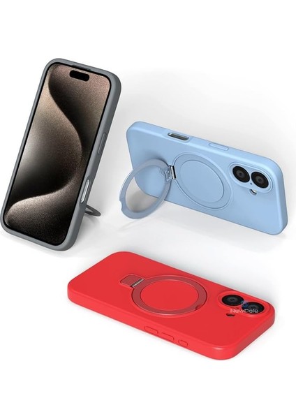 15 Pro Max Için Magsafe ile Uyumlu Kılıf Pax Halka Standlı Darbelere Dayanıklı Içi Süet Güçlü Manyetik Tutui 15 Pro Max Için Magsafe ile Uyumlu Kılıf