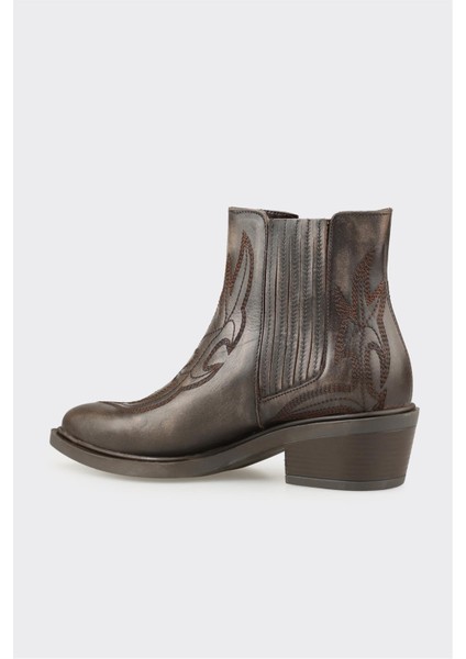 Vizon Deri Kadın Western Bot modelleri