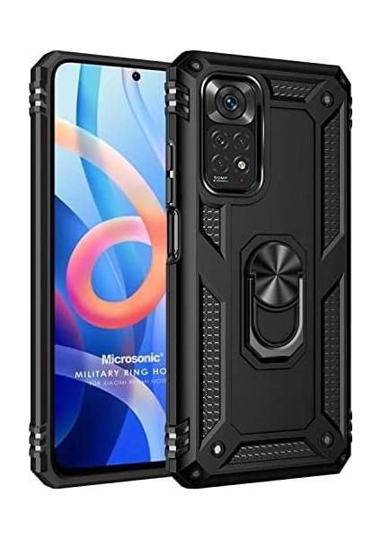 11 Için Kılıf Military Ring Holder Siyah [ 11 ile Uyumlu Kılıf - Siyah] modelleri