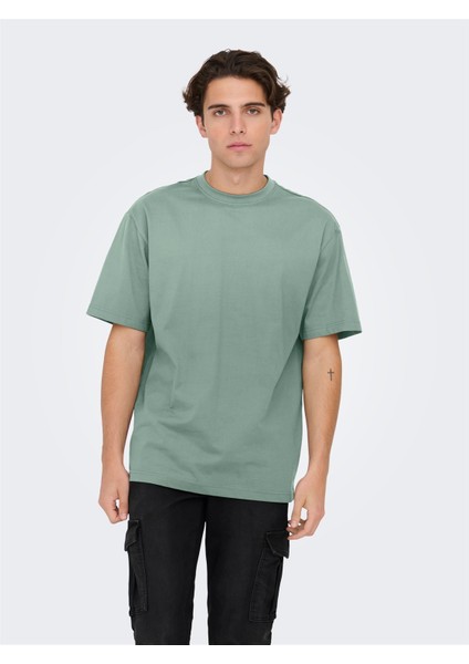 Onsfred Lıfe Rlx Ss Tee Noos Erkek Yeşil T-Shirt - 22022532 modelleri