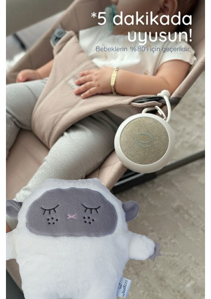 Zuzu Uyku Arkadaşı - Beyaz Gürültü Cihazı, Pışpış ve Ninnili, Kolik Destekli Ce Belgeli