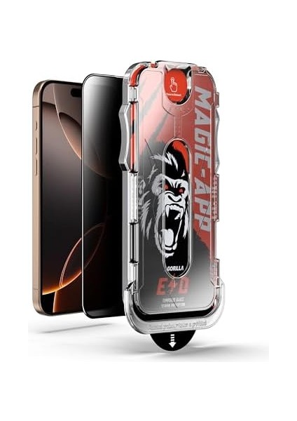 X-Gorilla 14 Pro Max Hayalet Ekran Koruyucu | Gizlilik Filtreli & 9h Kırılmaz | Tam Kaplama Tozsuz Uygulama modelleri