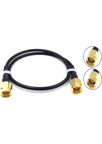 Rg-58 Kablo - Sma Erkek - Sma Erkek - 50 cm
