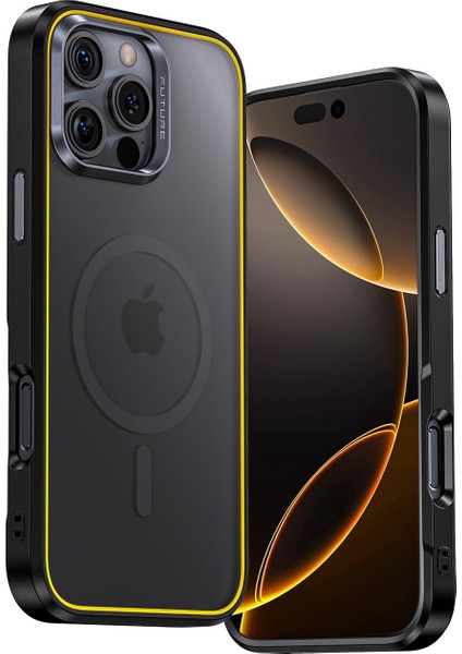 16 Pro Max Kılıf Magsafe ile Uyumlu, Askeri Sınıf Düşme Koruması, Ince, Manyetik Darbeye Dayanıklı Telefon Kılıfı, 16,9 cm 16 Pro Max Için, Siyah modelleri