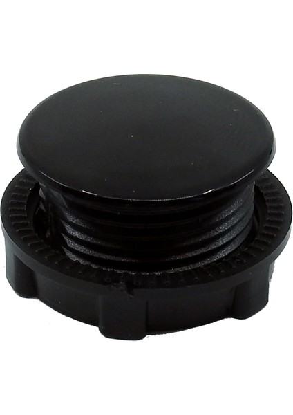 Ø22MM Plastik Somunlu Buton Tapası Siyah (50 Adet)