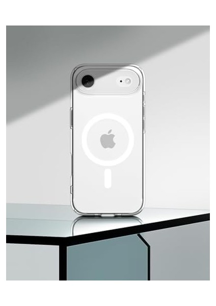 Air Ince Magsafe Kılıf Ultra Hybrid Sararma Karşıtı Duraclear™ Hava Kanalı Teknolojisi™ Askeri Sınıf Koruma Magfit Clear Şeffaf Kapak - ACS10051