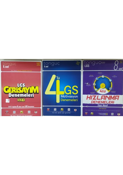 Tonguç Akademi 4’lü Hızlanma Denemeleri+Geri Sayım Denemeleri+Motivasyon Denemeleri