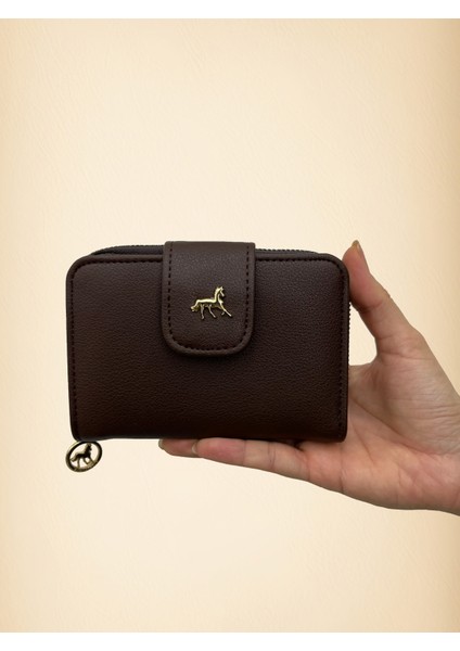 Acı Kahverengi Gold Detaylı Deri Kadın Cüzdan fiyatları