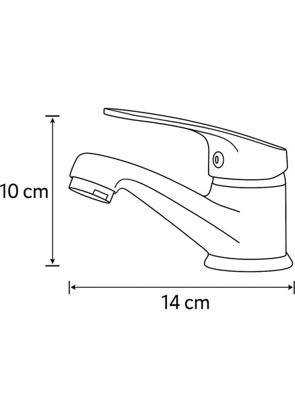 Banora Liza, Krom Küçük Lavabo Bataryası, Paslanmaz Pirinç Gövde, Su Tasarruflu Perlatörlü Musluk indirimleri