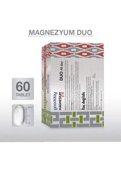 Magnesıum Plus Duo 60 Tablet