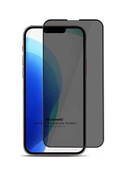 13 Privacy 5d Gizlilik Filtreli Cam Ekran Koruyucu Siyah