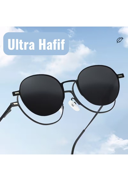 3ü 1 Arada Klipsli ( Güneş Gözlüğü -Mavi Işık Koruma - Gece Görüş ) Gözlük Set