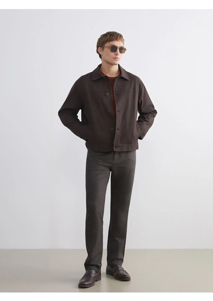 Lcw Vision Kahverengi Rahat Kalıp Uzun Kollu Erkek Gömlek Ceket fiyatları