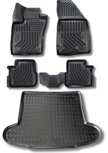 Fiat Egea Paspas Bagaj Havuzu Set Sedan 2015 2025 Arası 3D Wöller Ultraflex Set fiyatları