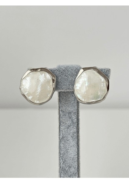 Beyaz Sedef Yansımalı Silver Renkli Set