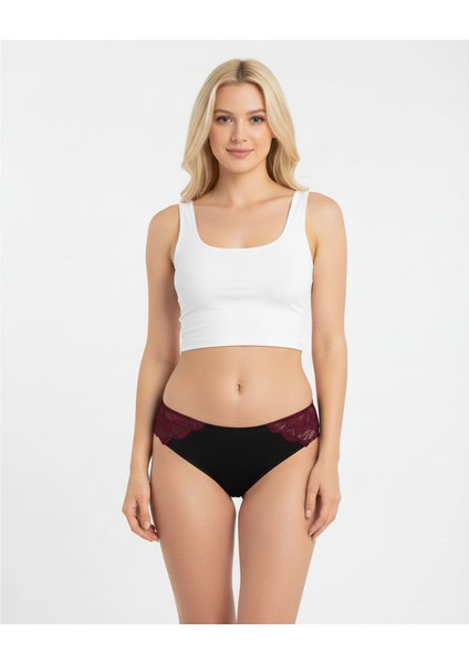 Kadın Önü Saten Dantelli Külot BB2061