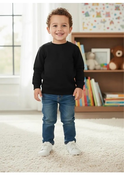 Şardonlu Kalın Çocuk Sweatshirt