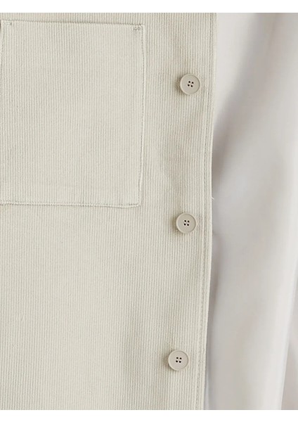 Lc Waıkıkı Bej Regular Fit Uzun Kollu Kadife Erkek Gömlek Ceket fırsatları