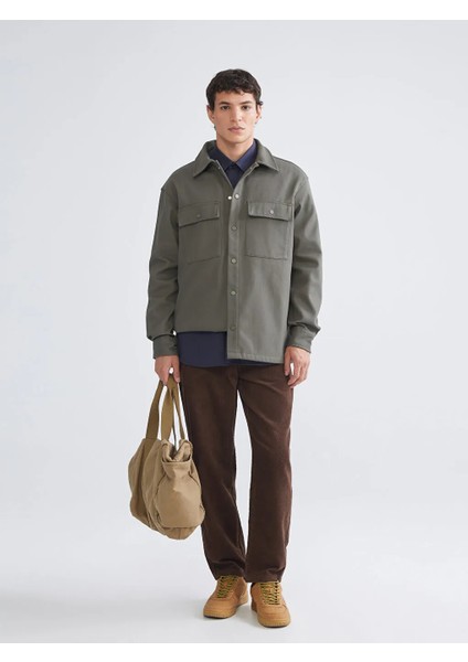 Xsıde Haki Rahat Kalıp Erkek Gömlek Ceket fiyatları