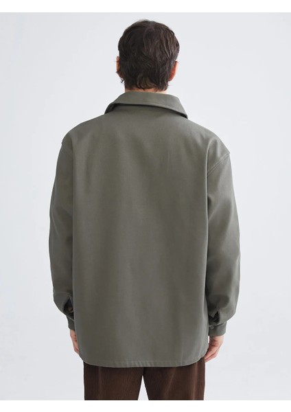 Xsıde Haki Rahat Kalıp Erkek Gömlek Ceket fırsatları