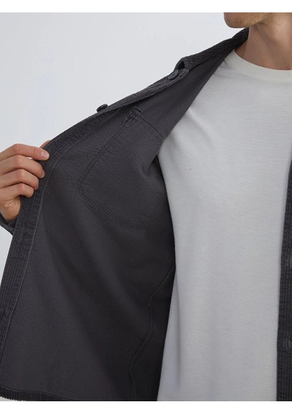 Lcw Vision Antrasit Gömlek Yaka Erkek Gömlek Ceket fırsatları